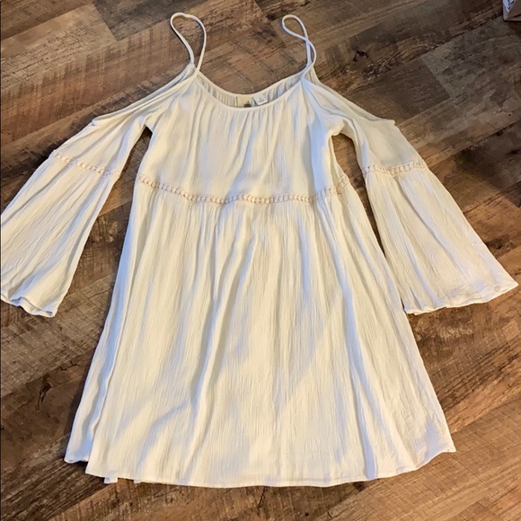 Francesca's Collections Dresses & Skirts - Bird Cage gauze open shoulder dress